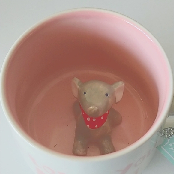 10 Strawberry Street Inner Critter Ceramic Mug Set 2 - Picture 3 of 6